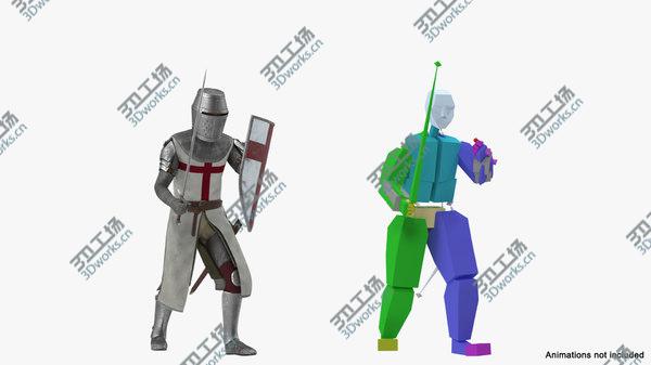 images/goods_img/20210312/3D Knight Templar Set Rigged model/4.jpg